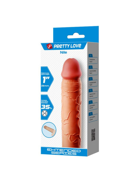 PrettyLove Extended Penis Sleeve Nile — nasadka powiększająca