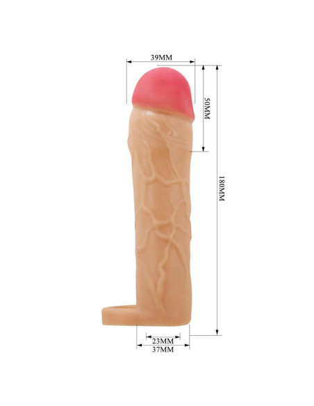PRETTYLOVE Extended Penis Sleeve 2 Hani – nasadka przedłużająca