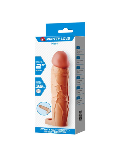 PRETTYLOVE Extended Penis Sleeve 2 Hani – nasadka przedłużająca