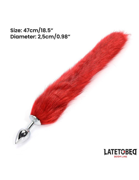 LATETOBED korek analny z ogonem 40 cm — elegancki i dyskretny