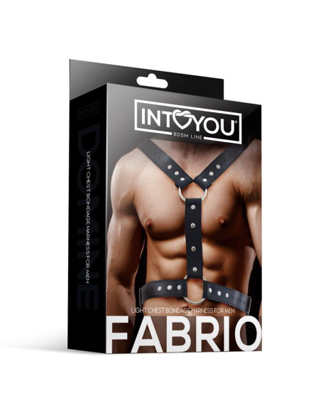 Fabrio — męska uprząż z eko-skóry INTOYOU