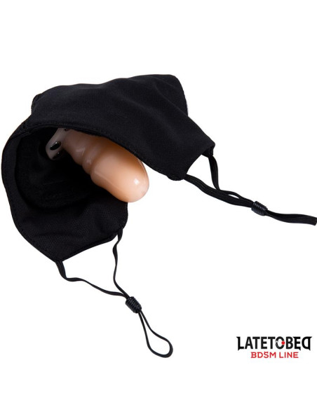 Latetobed — Maska z odpinanym gagiem 6 cm | Vibrans