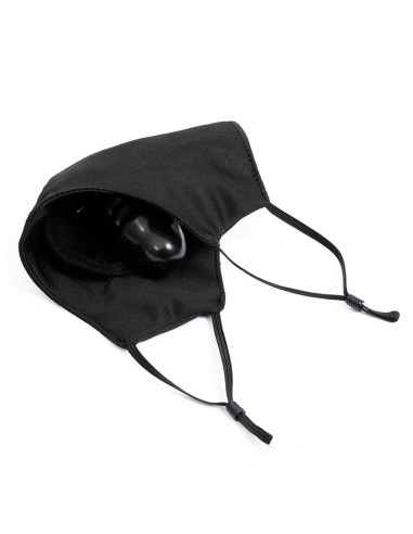 Maska LATETOBED z odpinanym gagiem — elegancka maska BDSM
