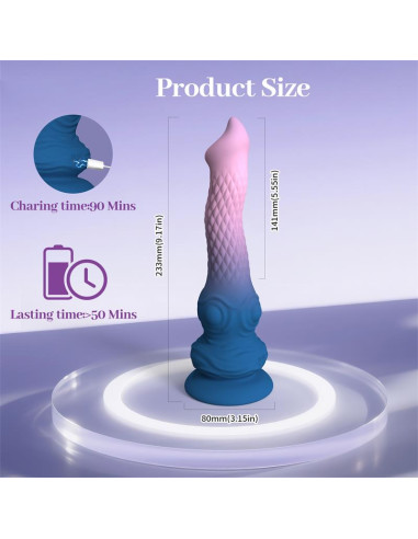 Urban Sky Fantasy Dildo 23,3 cm — wibrator z przyssawką