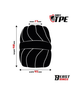 BEAST RINGS Fat Tube pierścień 17 mm – elegancki pierścień erekcyjny 2