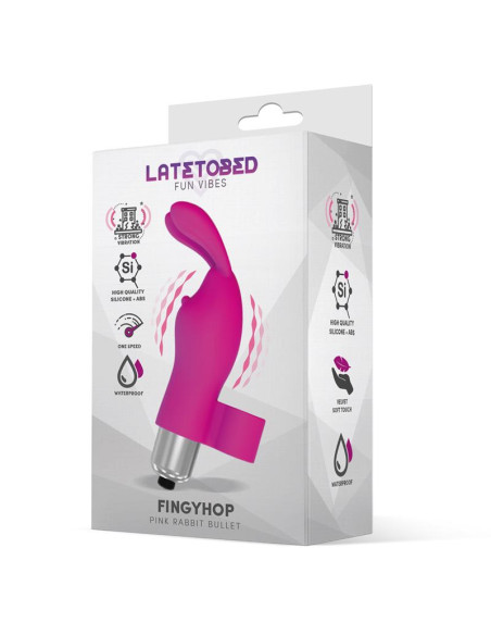 LATETOBED Fingyhop – mini wibrator bullet z króliczkiem