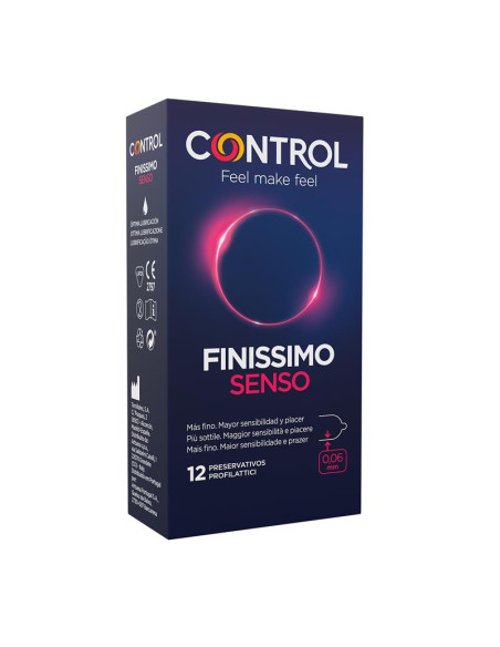 CONTROL Finissimo Senso – prezerwatywy 12 szt. | Vibrans