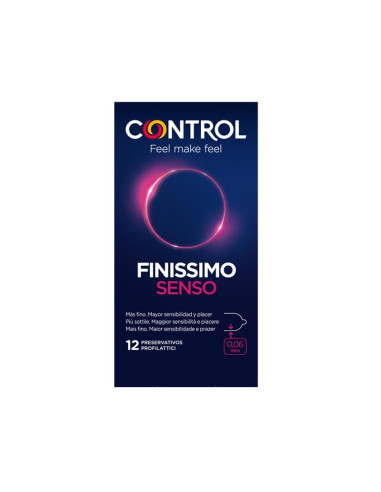 CONTROL Finissimo Senso – prezerwatywy 12 szt. | Vibrans