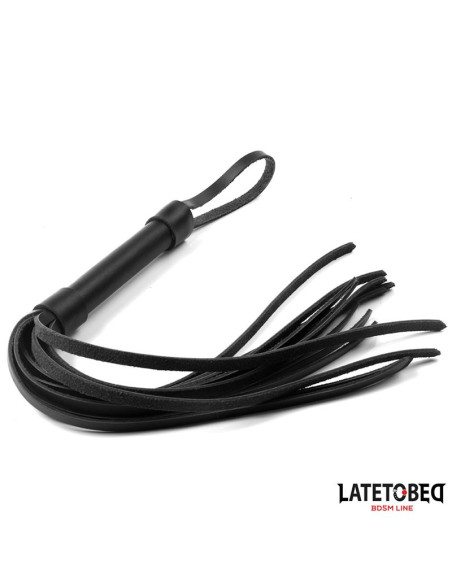 LATETOBED Flogger skórzany 50 cm — elegancki akcesorium BDSM