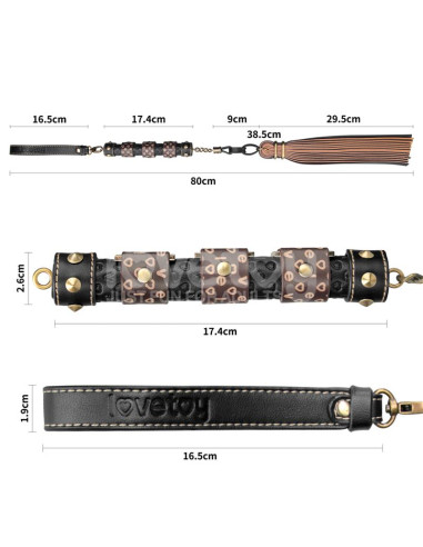LOVETOY Rebellion Reign Flogger — elegancki flogger 59,7 cm