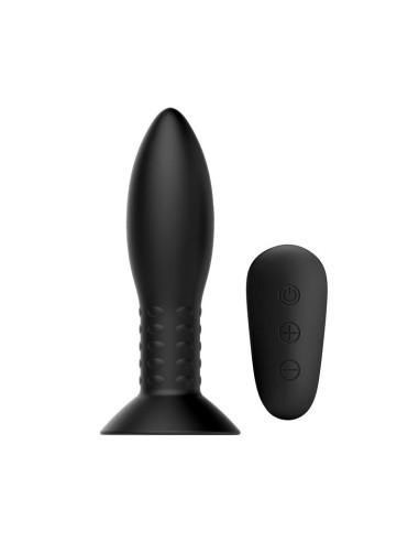MR PLAY korek analny z wibracją i rotacją — elegancki, ładowalny