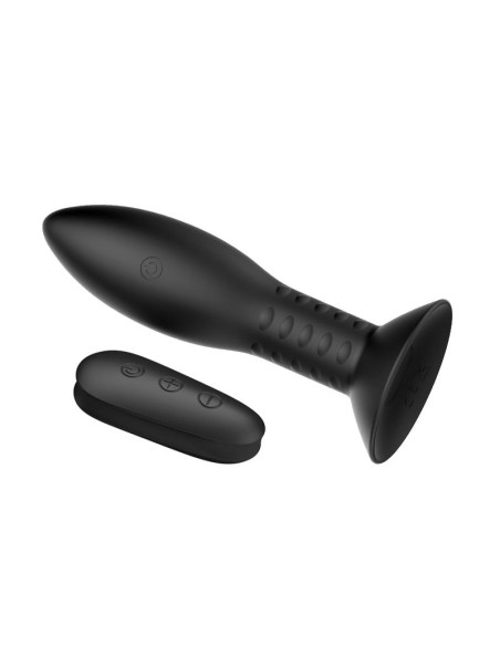 MR PLAY korek analny z wibracją i rotacją — elegancki, ładowalny
