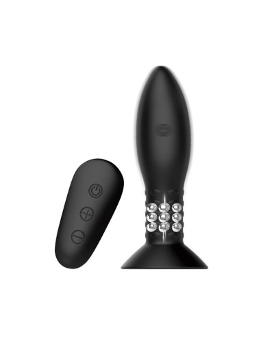 MR PLAY korek analny z wibracją i rotacją — elegancki, ładowalny