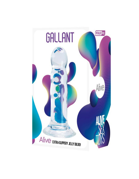 ALIVE Gallant Dildo Jelly 14 cm — transparentny dildo
