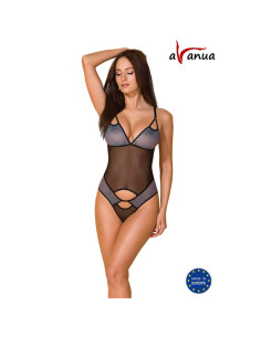 Avanua Carina Body Black — eleganckie półprzezroczyste body
