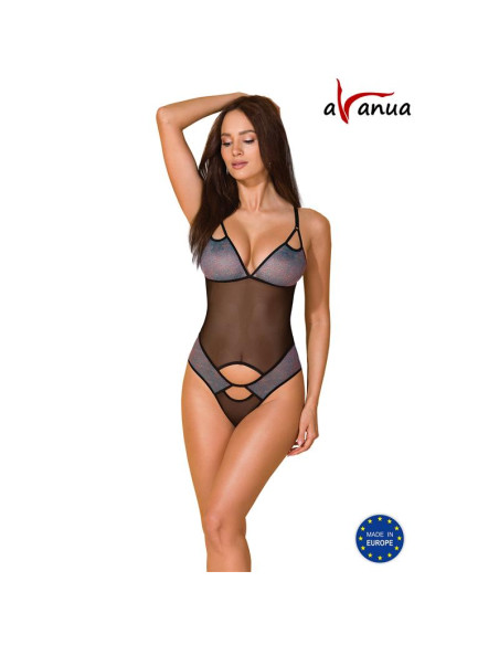Avanua Carina Body Black — eleganckie półprzezroczyste body