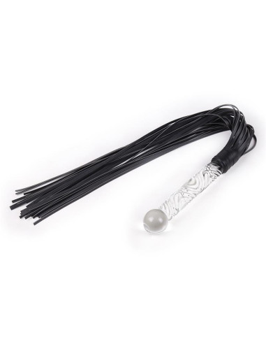 Glass Handle Flogger 70 cm — Latetobed BDSM Line