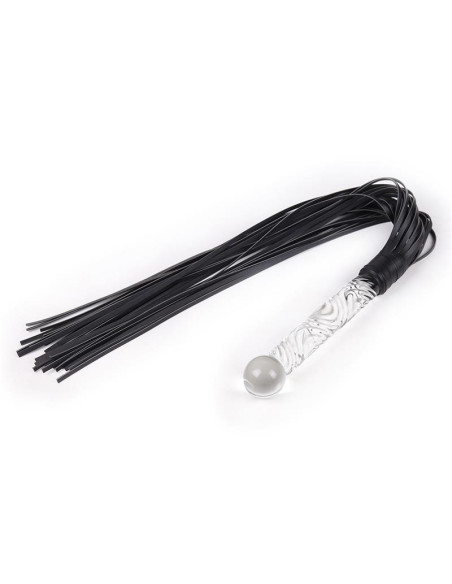 Glass Handle Flogger 70 cm — Latetobed BDSM Line