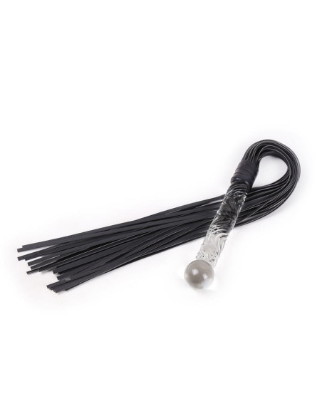 Glass Handle Flogger 70 cm — Latetobed BDSM Line