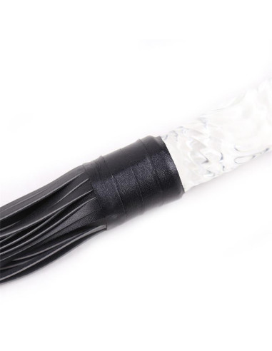 Glass Handle Flogger 70 cm — Latetobed BDSM Line