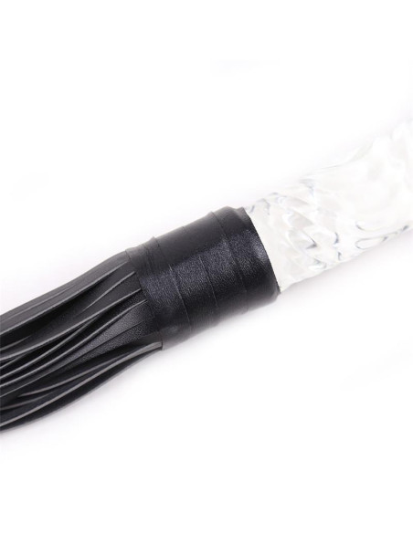 Glass Handle Flogger 70 cm — Latetobed BDSM Line