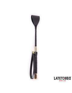 LATETOBED Gold Metal Crop 30 cm – elegancki riding crop