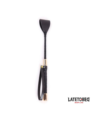 LATETOBED Gold Metal Crop 30 cm – elegancki riding crop