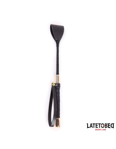 LATETOBED Gold Metal Crop 30 cm – elegancki riding crop