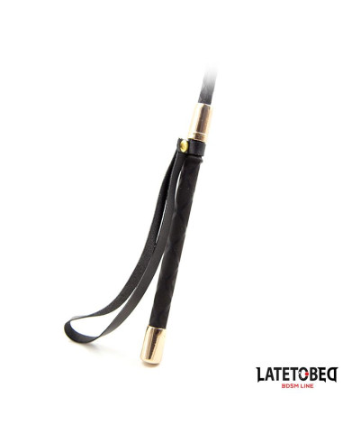 LATETOBED Gold Metal Crop 30 cm – elegancki riding crop