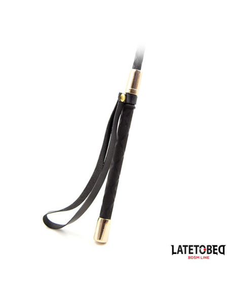 LATETOBED Gold Metal Crop 30 cm – elegancki riding crop