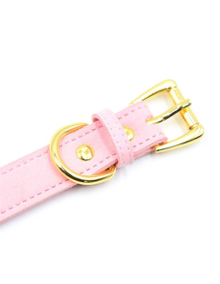 LATETOBED Golden Kitty – elegancka obroża z kokardką