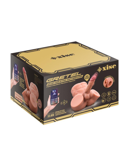 XISE Gretel — półtułów z odłączalnym dildo i aplikacją