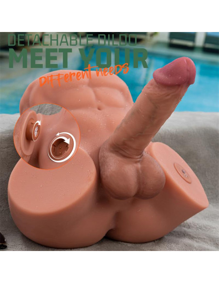 XISE Gretel — półtułów z odłączalnym dildo i aplikacją