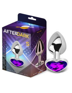 Afterdark korek analny Heart Shaped S — lawendowy