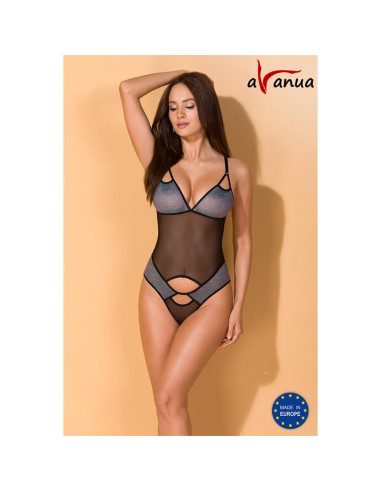 Avanua Carina Body Black — eleganckie półprzezroczyste body