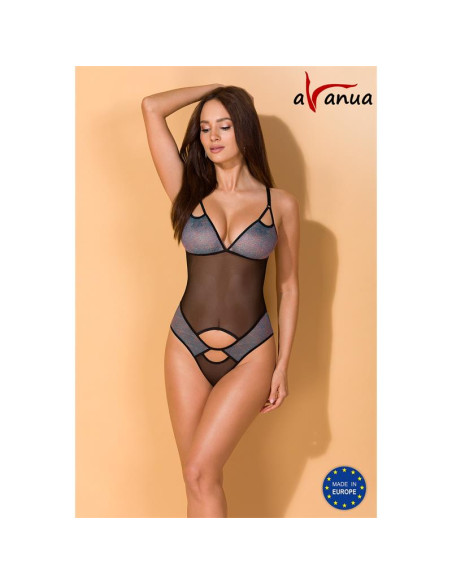 Avanua Carina Body Black — eleganckie półprzezroczyste body