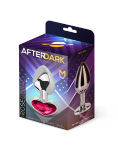 Afterdark korek analny z kryształkiem M – rose coral 2