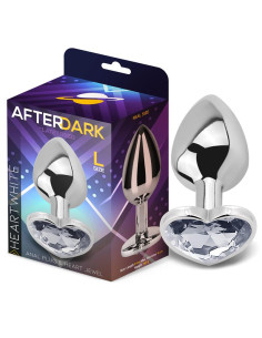 Afterdark korek analny z sercem L — elegancki korek analny