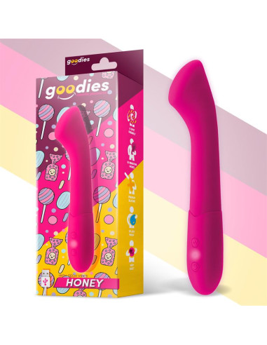 GOODIES Honey — silikonowy wibrator punktu G, USB