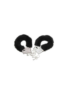 DIVERTY SEX Kajdanki Hundcuffs z futerkiem — eleganckie, czarne
