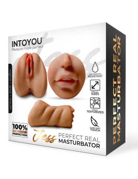 LIKETRUE Jess – realistyczny masturbator 3w1, 650 g