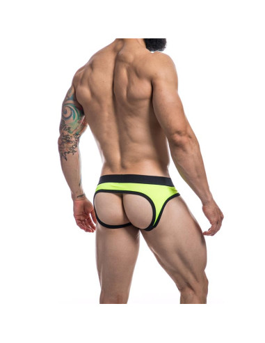 CUT4MEN Jockair Provocative Neon Lime – jockstrap męski