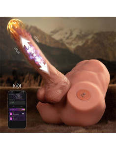 XISE Jonah półtułowie z odłączalnym dildo — sterowanie APP 2