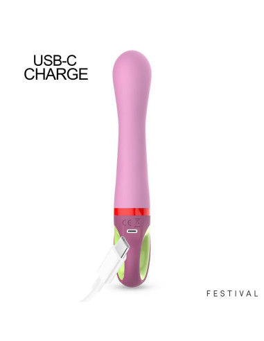 FESTIVAL Kandy Stimulator – wibrator 10 trybów, USB‑C