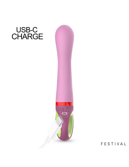 FESTIVAL Kandy Stimulator – wibrator 10 trybów, USB‑C