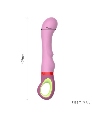FESTIVAL Kandy Stimulator – wibrator 10 trybów, USB‑C