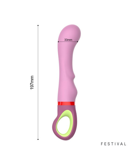 FESTIVAL Kandy Stimulator – wibrator 10 trybów, USB‑C