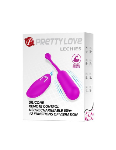 PRETTYLOVE Lechies – wibrujące jajeczko z pilotem USB