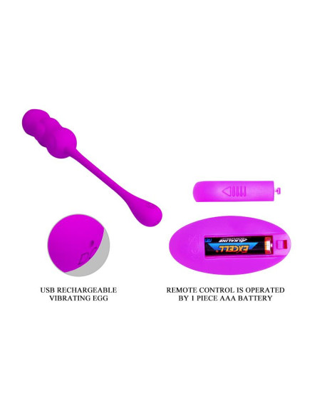 PRETTYLOVE Leshy – wibrujące jajko z pilotem i USB