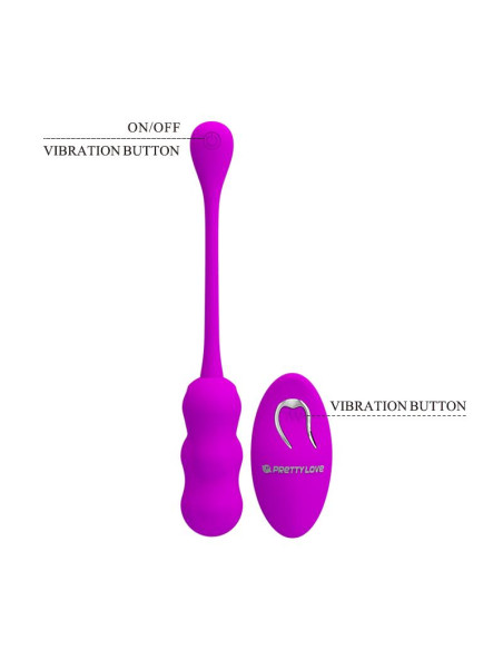 PRETTYLOVE Leshy – wibrujące jajko z pilotem i USB